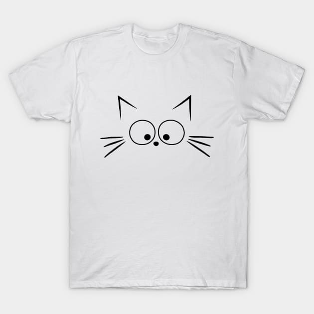 Cute Cat T-Shirt by valentinahramov